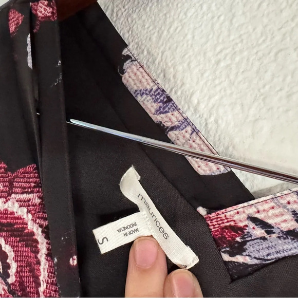 Maurices Small Black Floral Dress Elegant Chic Boho Feminine Summer - Picture 7 of 12